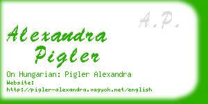alexandra pigler business card